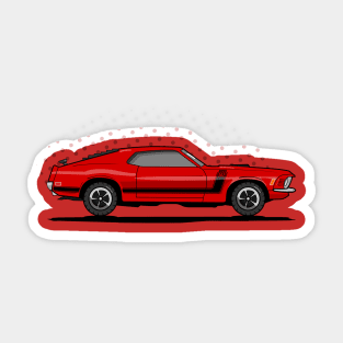 1970 Boss 302 Muscle Car Sticker